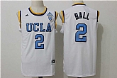 UCLA Bruins #2 Lonzo Ball White College Basketball Jersey,baseball caps,new era cap wholesale,wholesale hats